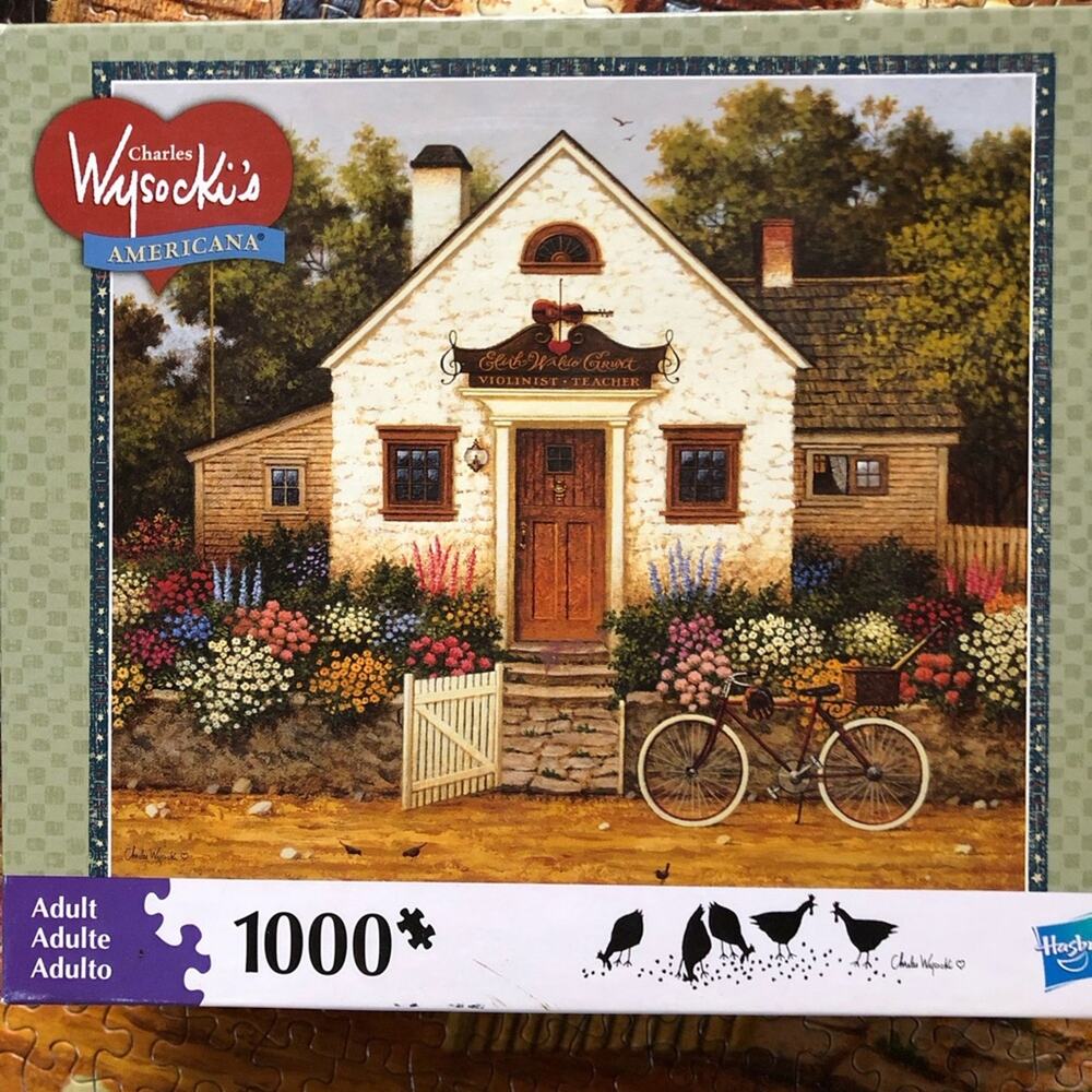 Charles Wysocki before the big city 1000 piece puzzle complete cottagecore